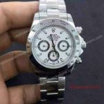 Fake Rolex Cosmograph Daytona 40 Watch Stainless Steel White Dial